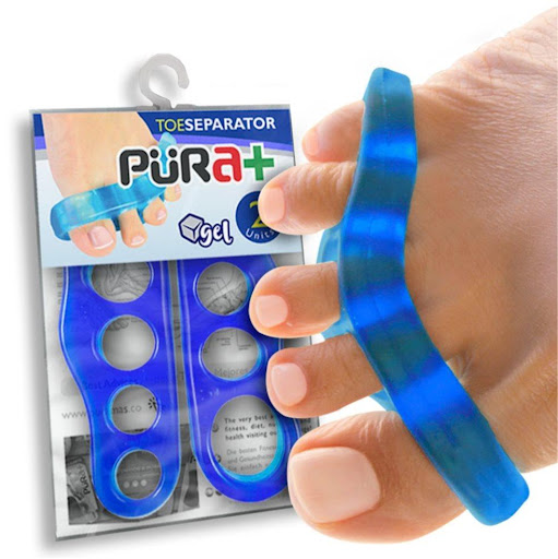 Separador 5 dedos PURA+ Empaque por 2 unidades. Talla universal, unisex y ambidiestro x 2