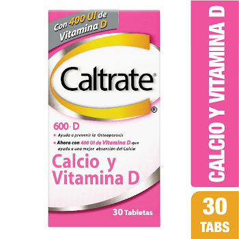 Caltrate 600 D Calcio + Vitamina D3 600mg/400mg Haleon Caja x 30 Tabletas  