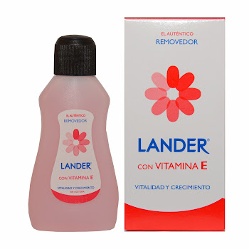 Quitaesmalte Removedor Lander Vitamina E Vitalidad Y Crecimiento x 75 ml  