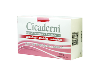 Jabón Barra Cicaderm   Oxido De Zinc Alantoína Triclocarban X 100gr 