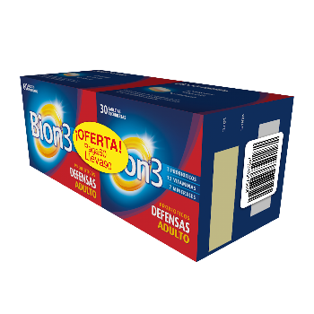 //Oft Bion3 Pague 60 Lleve 90 Caja x30 Tabletas   