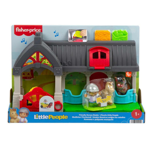Little People Establo De Animalitos Little People  x 1 Es un set temático que incluye una estructura de establo con accesorios y figuras de animales. Diseñado para recrear el cuidado de animales, este conjunto estimula la imaginación y el juego de roles.