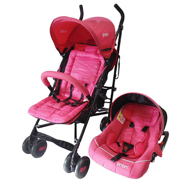 Solo Online Coche Con Portabebe   Priori Torino Y Portabebe Rosado X 1 Unidad 