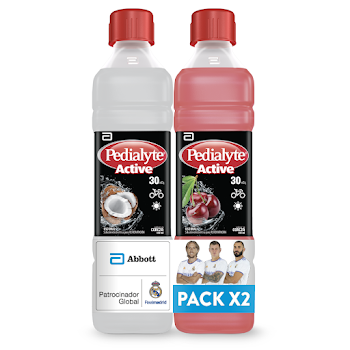 Pedialyte Active 30meq Coco Cereza Frasco x 500 ml  