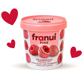 Frambuesas Franuí Pink Cubiertas De Chocolate Blanco Y Chocolate De Frambuesa Pote x 150 gr  