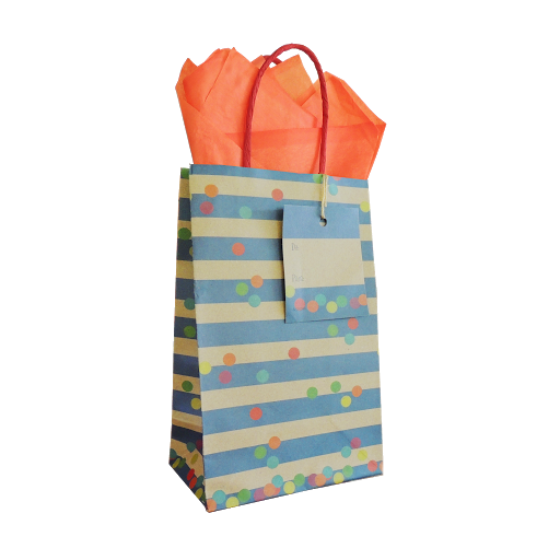 Bolsa De Regalo Kraft Pequena Surtida x 1 und