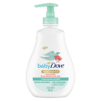 Jabón Dove Baby Líquido Corporal Humectación Sensible x 400 ml  