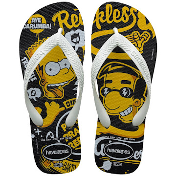 Sandalias Havaianas   Simpsons T37-38 x 1 par 