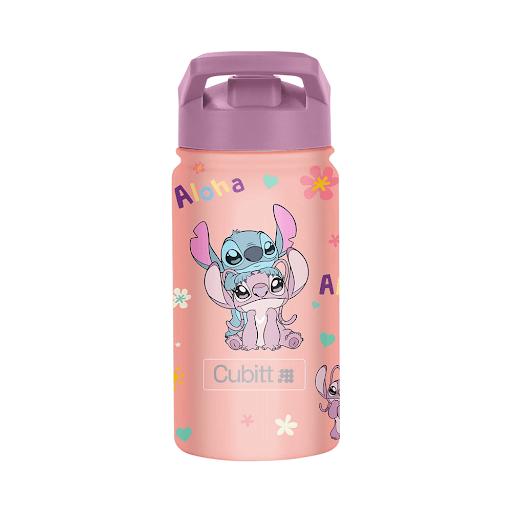 Termo para niños Jr + Blush Angel Cubitt Bolsa x 1 Termo para niños Cubitt Jr + Lilo & Stitch: Hidratación divertida para niños. 414 ml, conserva frío 24h y caliente 12h. Con pajilla, acero inoxidable libre de BPA y tapa antifugas.