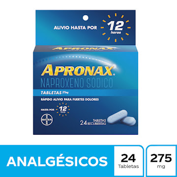 Apronax Naproxeno Sódico 275 mg Bayer Caja x 24 Tabletas  