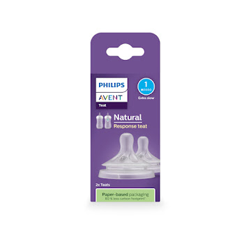 Tetina Avent Natural Response con Válvula Anticólicos Flujo 1 0m+ x 2 und  