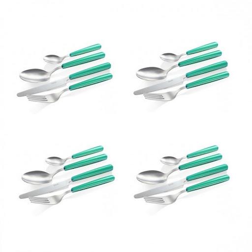 Juego De Cubiertos 16 Pcs Esmeralda Fancy Home Tescoma Caja x 16 