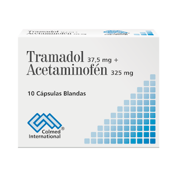 Tramadol + Acetaminofén 37.5mg/325 mg Colmed Caja x 10 Cápsulas  