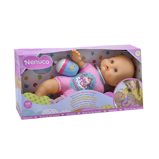 Muñeco Nenuco Biberón y  Sonajero x 1 und
