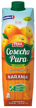 Jugo Natural Petit Cosecha Pura Sabor A Naranja x 1000 ml  