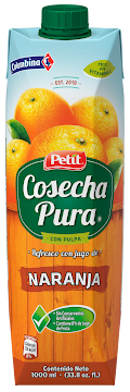 Jugo Natural Petit Cosecha Pura Sabor A Naranja x 1000 ml undefined