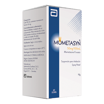 Mometasyn Mometasona Furoato 50mcg Spray Frasco Abbott x 10 gr  