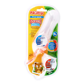 Tetero Biberon Nuby   Cuchara Silicona X 90ml 