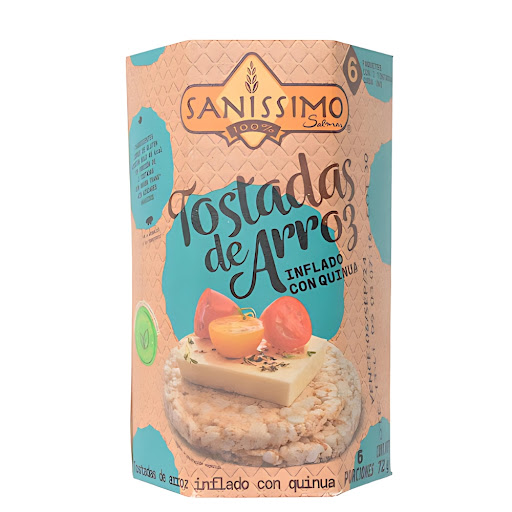 Tostadas Arroz Quinua y Sal Sanissimo Caja x 72 gr