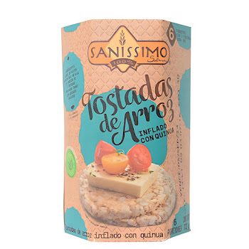Tostadas Arroz Quinua y Sal Sanissimo Caja x 72 gr  