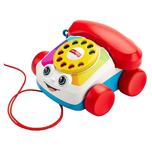 Fisher Price Teléfono Parlanchín Fisher Price Caja x 1 El Teléfono Parlanchín Fisher-Price� es un clásico juguete de arrastre renovado con un diseño moderno pero manteniendo su encanto original. Con su adorable carita, disco de marcado, sonidos de timbre 