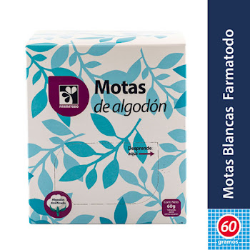 Motas De Algodón Farmatodo Caja x 60 gr  