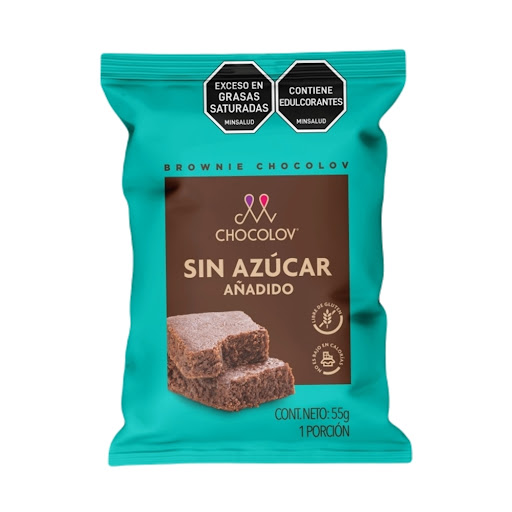 Brownie Sin Azúcar Chocolov Bolsa x 55 gr