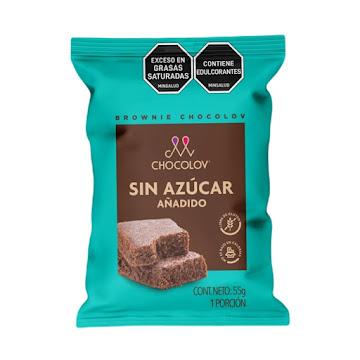 Brownie Sin Azúcar Chocolov Bolsa x 55 gr  