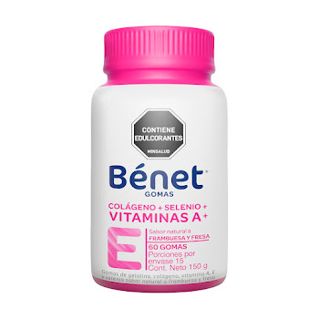 Benet Gomas Colágeno Biotina Vitamina E x 60 und  
