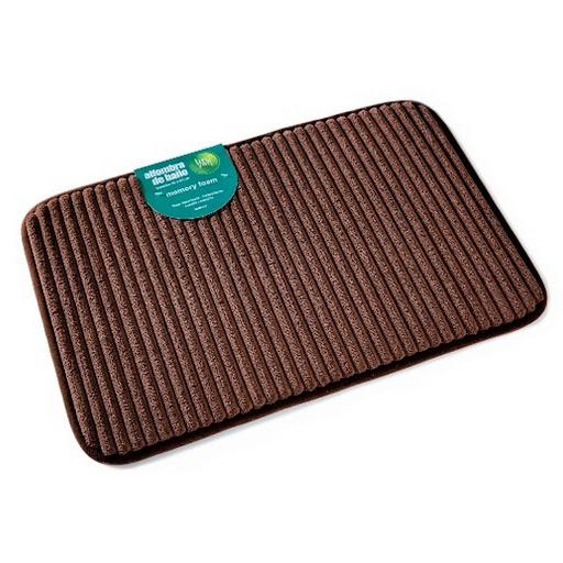 Alfombra Ba¤o 40X60 Cm Memory Foam Marron Uruyen Bolsa x 1 Fabricado en Microfibra de PoliesterRelleno Poliuretano, Fondo de CauchoSuperabsorbenteAntiresbalanteSeca dos veces m s r pido que cualquier otra alfombra de ba¤o.