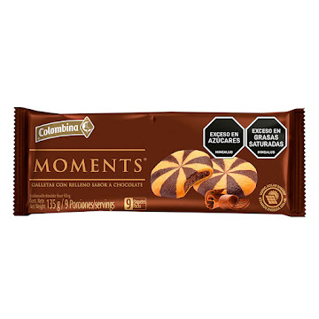 Galletas Moments   Rellenas Chocolate X15gr Madres 2019            