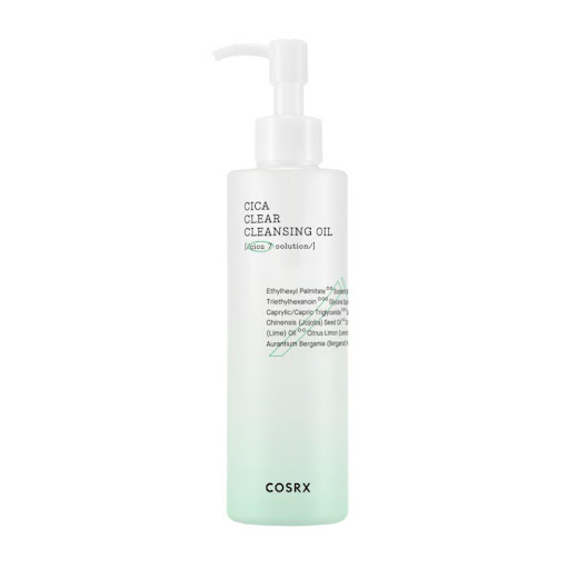 Limpiador Facial en Aceite CICA COSRX 200ml COSRX Frasco de 200 ml x 1 El Desmaquillante CICA de COSRX es un producto de limpieza especializado en eliminar maquillaje y suciedad, mientras cuida la piel sensible. Formulado con ingredientes calmantes y reparadores como la 