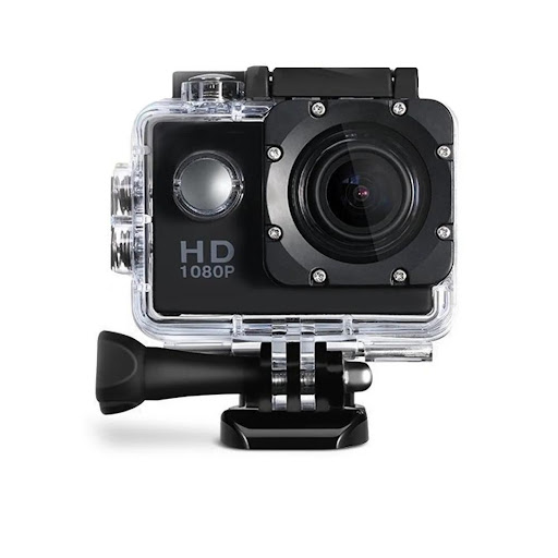 Cámara Deportiva Full HD 1080P Sumergible Con Kit De Accesorios UNIMARC Unidad x 1 La videocámara Deportiva  es un dispositivo para grabar video en movimiento en HD. Con la videocámara deportiva podrás grabar cualquier situación en la que no puedas llevar contigo una cámara. Es idea