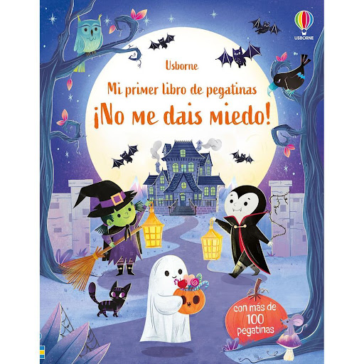 No Me Dais Miedo! Pegatinas Usborne Libro x 1.0 No Me Dais Miedo! -Pegatina- (24)   En este escalofriante libro, brujas, vampiros, fantasmas y monstruos se preparan para ir a una fiesta, y en la última página se lo pasan en grande. Contiene más de 