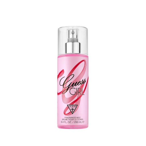 Body Mist Guess Girl Splash 250ML GUESS caja x 1 Guess Girl, una seductora fragancia floral-frutal para mujer, se inspira en el 30 aniversario de la marca GUESS. Las notas de salida están dominadas por notas afrutadas de néctar de frambuesa, melón y