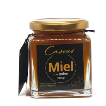 Miel De Abeja Caseus Con Pedacitos De Polen x 240 gr  