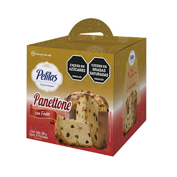 Panettone Petitas con   Frutas x 380 gr