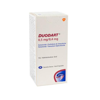 Duodart Dutasterida + Tamsulosina 0.5/0.4mg GSK Caja x 30 Cápsulas  
