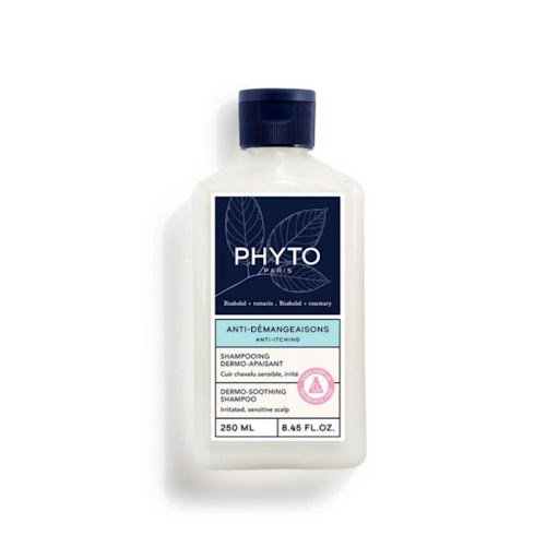 PHYTO ANTI-ITCHING DERMO SOOTHING SHAMPOO 250ML PHYTO CAJA x 1 Desde la primera aplicación, el Champú DERMO CALMANTE alivia el picor y reduce el enrojecimiento del cuero cabelludo irritado y sensible, equilibrándolo para una eficacia duradera.