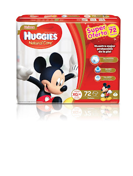 Pañal Huggies Natural Care Unisex Etapa 4 Talla XG x 72 und  