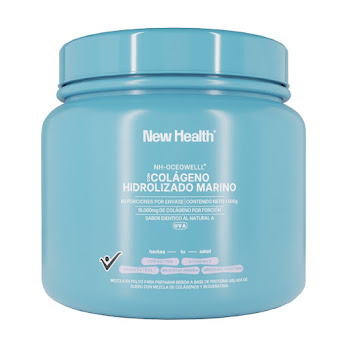 Colágeno Hidrolizado Newhealth Marino Sabor Uva Tarro x 1000 gr  