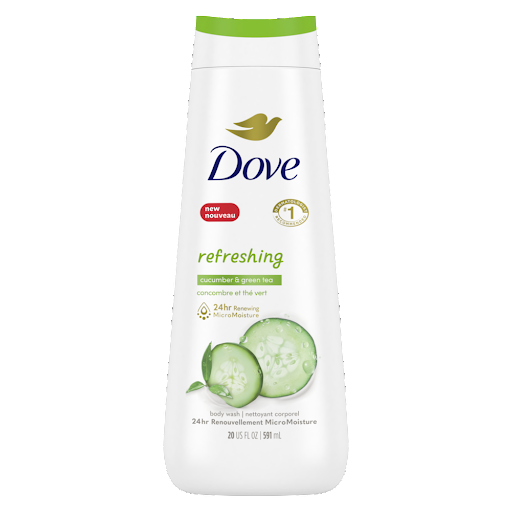 Jabón Dove Líquido Corporal Body Wash Go Fresh Pepino Frasco x 591 ml