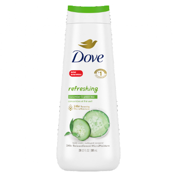 Jabón Dove Líquido Corporal Body Wash Go Fresh Pepino Frasco x 591 ml  