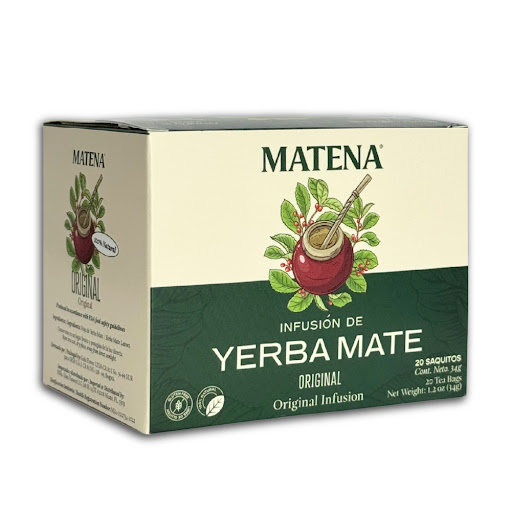 Te Yerba Mate Matena Original X 1.2 OZ Display X 20 Unds Matena Display x 20 Te Yerba Mate Matena Original X 1.2 OZ Display X 20 Und