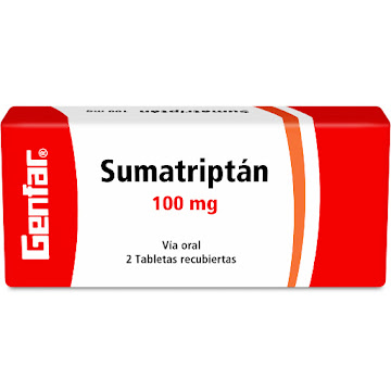 Sumatriptán Genfar 100 mg Caja x 2 Tabletas  