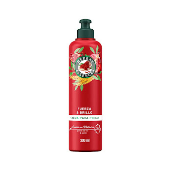 Crema Para Peinar Herbal Essences Fuerza Y Brillo Granada Frasco x 300 ml  