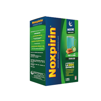 Noxpirin F Adultos Noche Acetaminofen + Fenilefrina 0.5g/0.01g Siegfried Caja x 6 sobres  