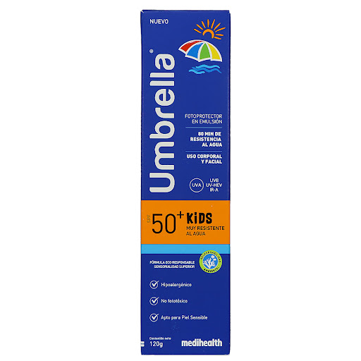 Protector Solar Umbrella Niños Resistente Al Agua SPF50+ x 120 gr