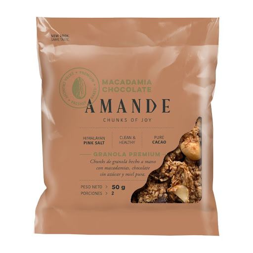 Mini Granola Amande Macadamia Chocolate x 50 gr