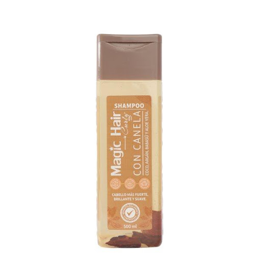 Shampoo Magic Hair De Canela I Más hidratación 500ml Magic Hair Envase pet x 500ml CONTIENE: Aceite de Coco y Argán, Aloe Vera y Babasu componente originario de Brasil

BENEFICIOS:

Nutrición y Brillo
Protege el cabello de la deshidratación evitando las puntas secas.
Revitaliza y fo
